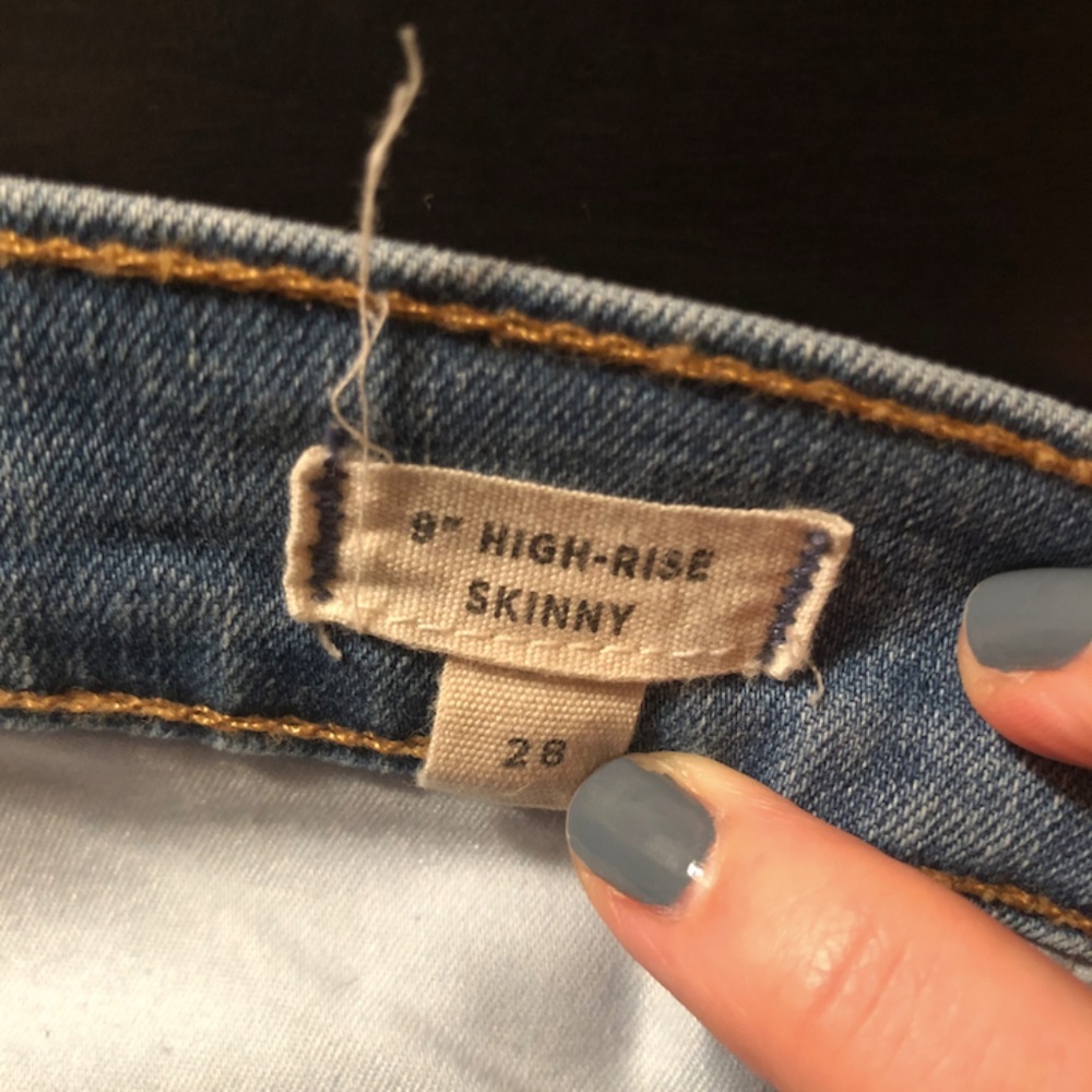 Madewell 9 inch High Rise Skinny